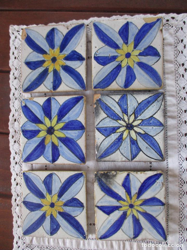 Antig&uuml;edades: Azulejos antiguo pintados - Foto 1