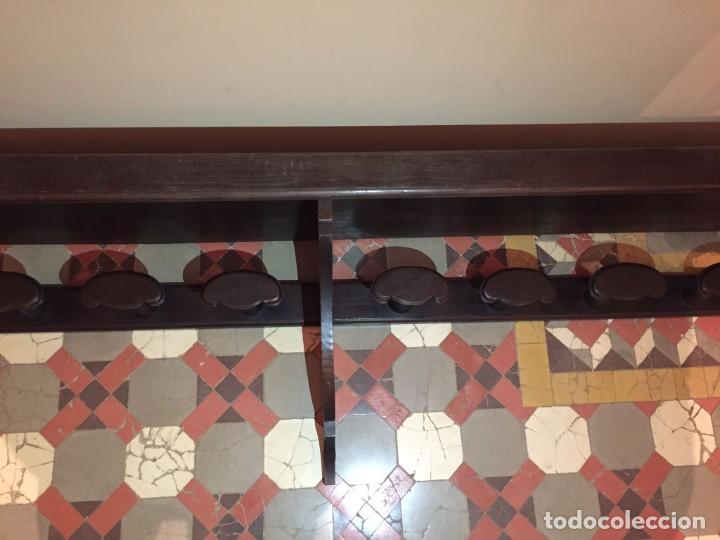 Antig&uuml;edades: Magnifico perchero de madera antiguo - Foto 2