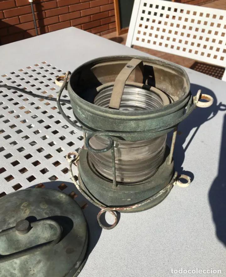 Antig&uuml;edades: Farol de barco de bronce Livemar - Foto 2