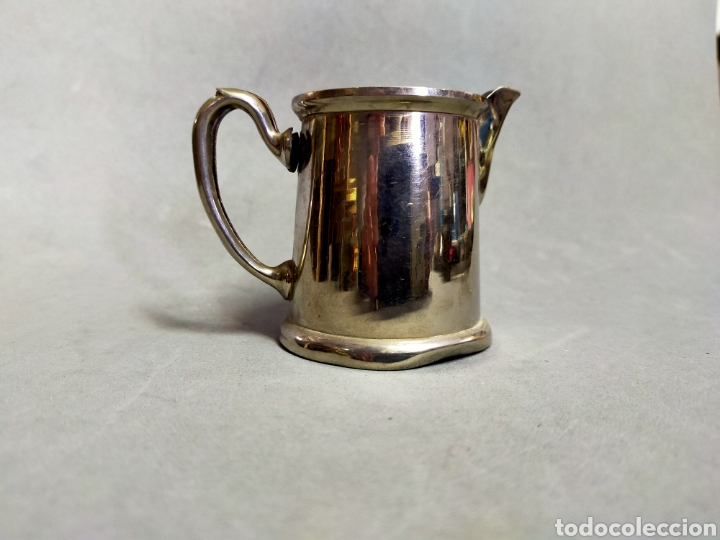 Antig&uuml;edades: JARRA DE METAL PLATEADO - Foto 4