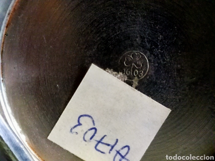 Antig&uuml;edades: JARRA DE METAL PLATEADO - Foto 10