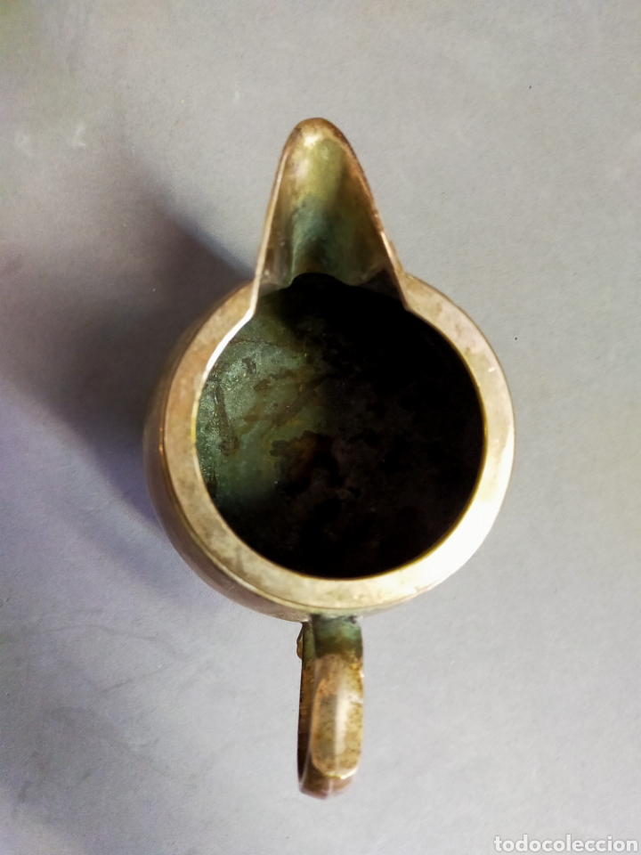 Antig&uuml;edades: JARRA DE METAL PLATEADO - Foto 6