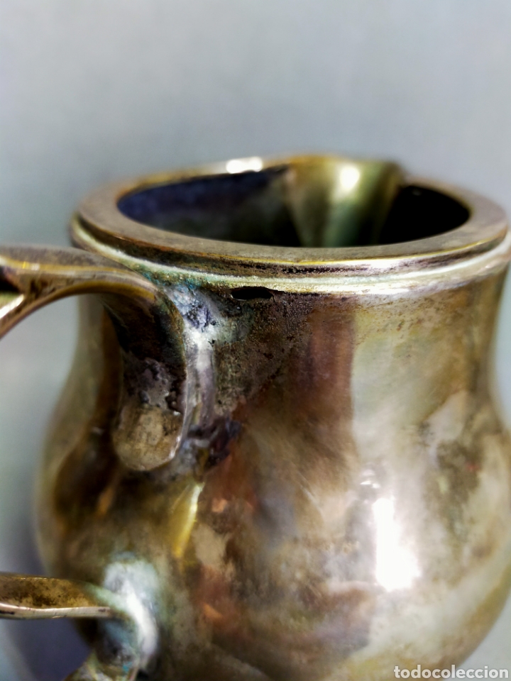 Antig&uuml;edades: JARRA DE METAL PLATEADO - Foto 12