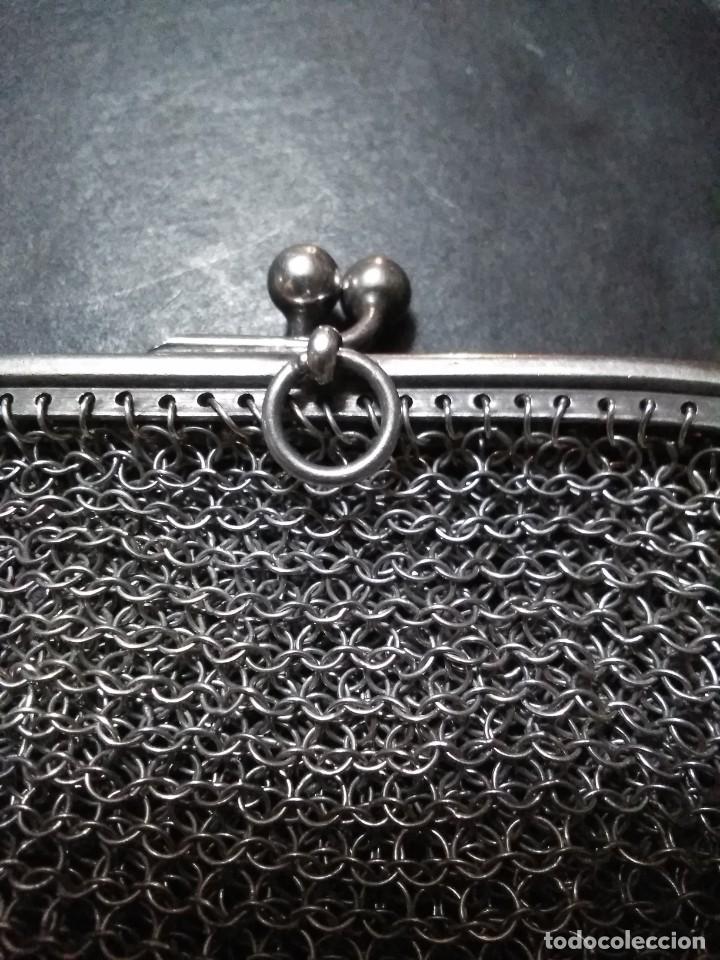Antig&uuml;edades: ANTIGUO BOLSO DE MALLA DE PLATA - Foto 1