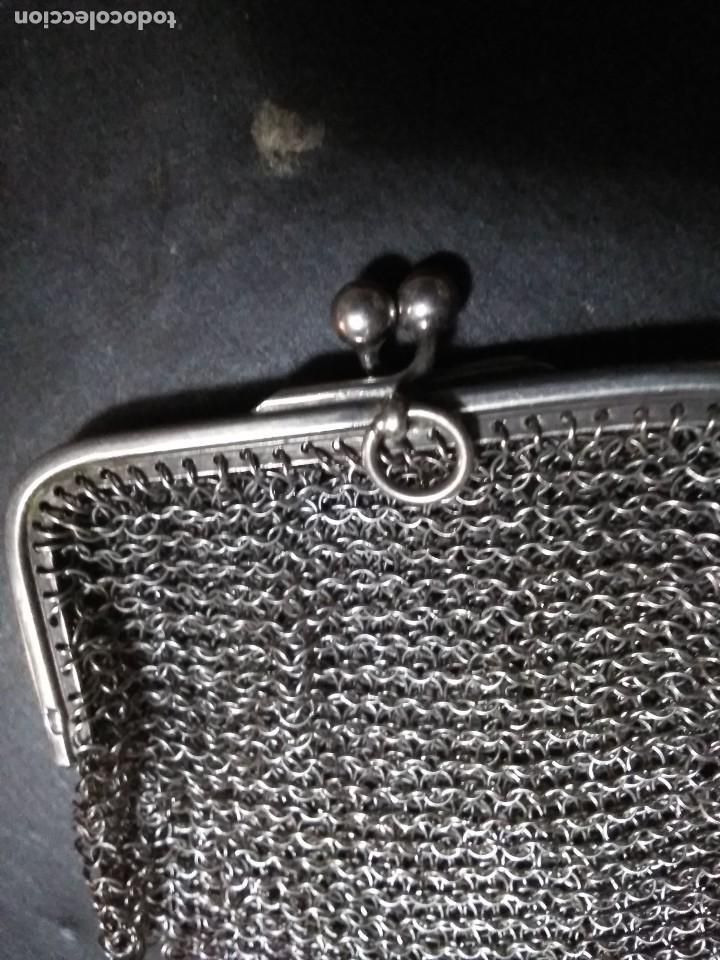 Antig&uuml;edades: ANTIGUO BOLSO DE MALLA DE PLATA - Foto 4