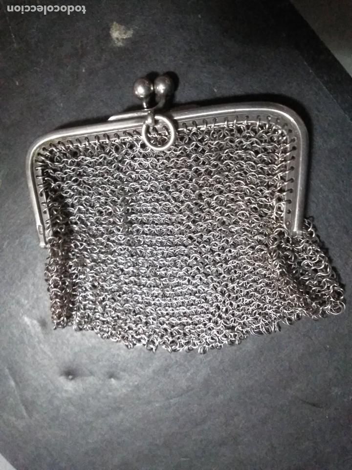 Antig&uuml;edades: ANTIGUO BOLSO DE MALLA DE PLATA - Foto 3