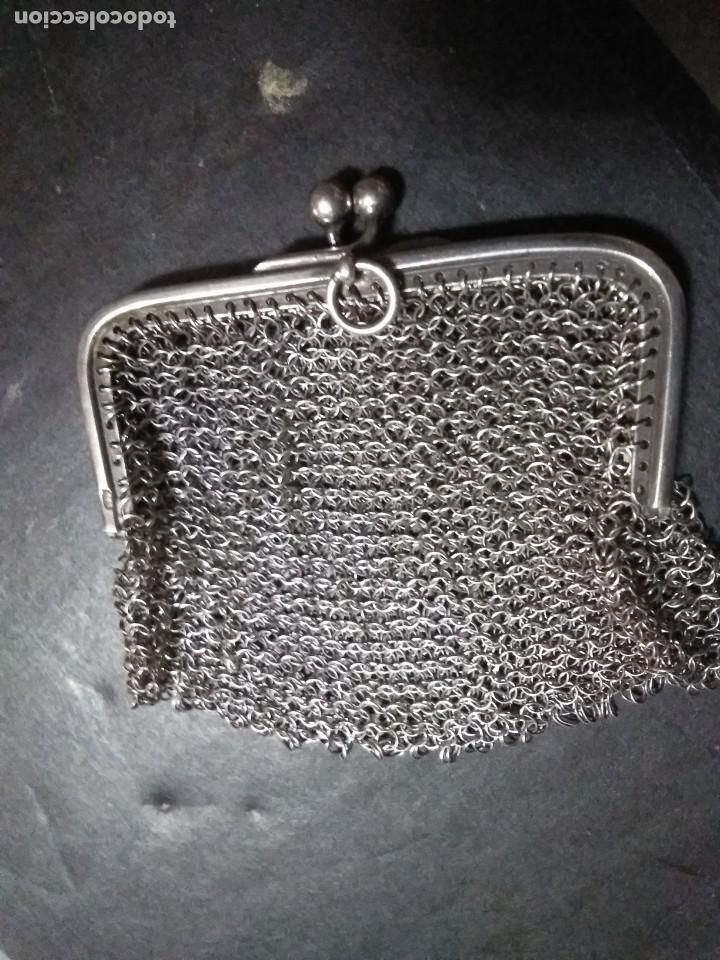 Antig&uuml;edades: ANTIGUO BOLSO DE MALLA DE PLATA - Foto 5