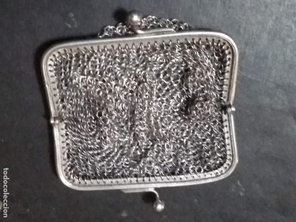 Antig&uuml;edades: ANTIGUO BOLSO DE MALLA DE PLATA - Foto 6