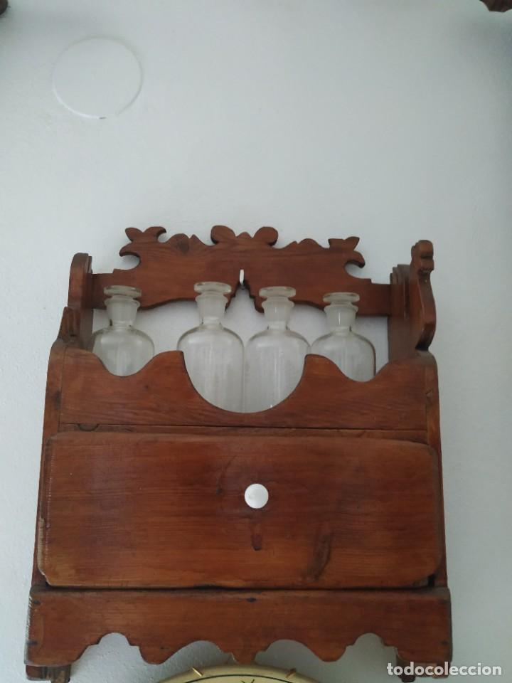 Antig&uuml;edades: Soporte almirez con caj&oacute;n. - Foto 1