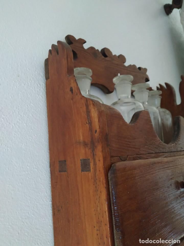 Antig&uuml;edades: Soporte almirez con caj&oacute;n. - Foto 3