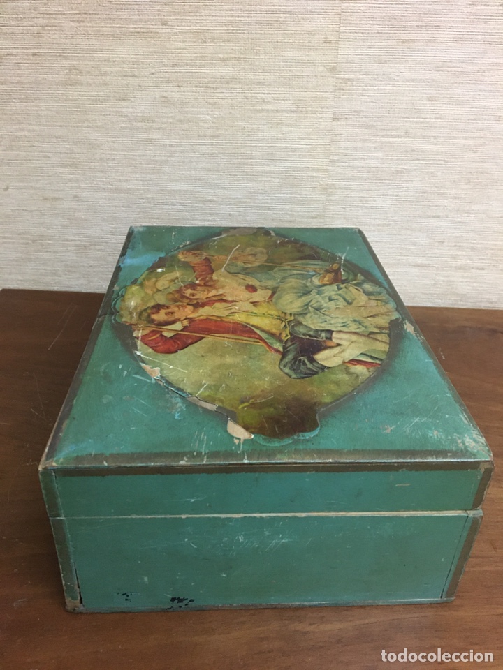 Antig&uuml;edades: Caja madera siglo XIX - Foto 3