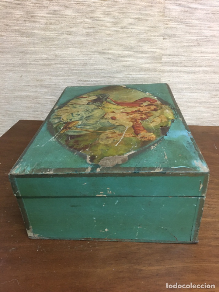 Antig&uuml;edades: Caja madera siglo XIX - Foto 4