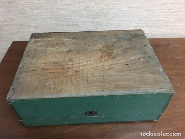 Antig&uuml;edades: Caja madera siglo XIX - Foto 6