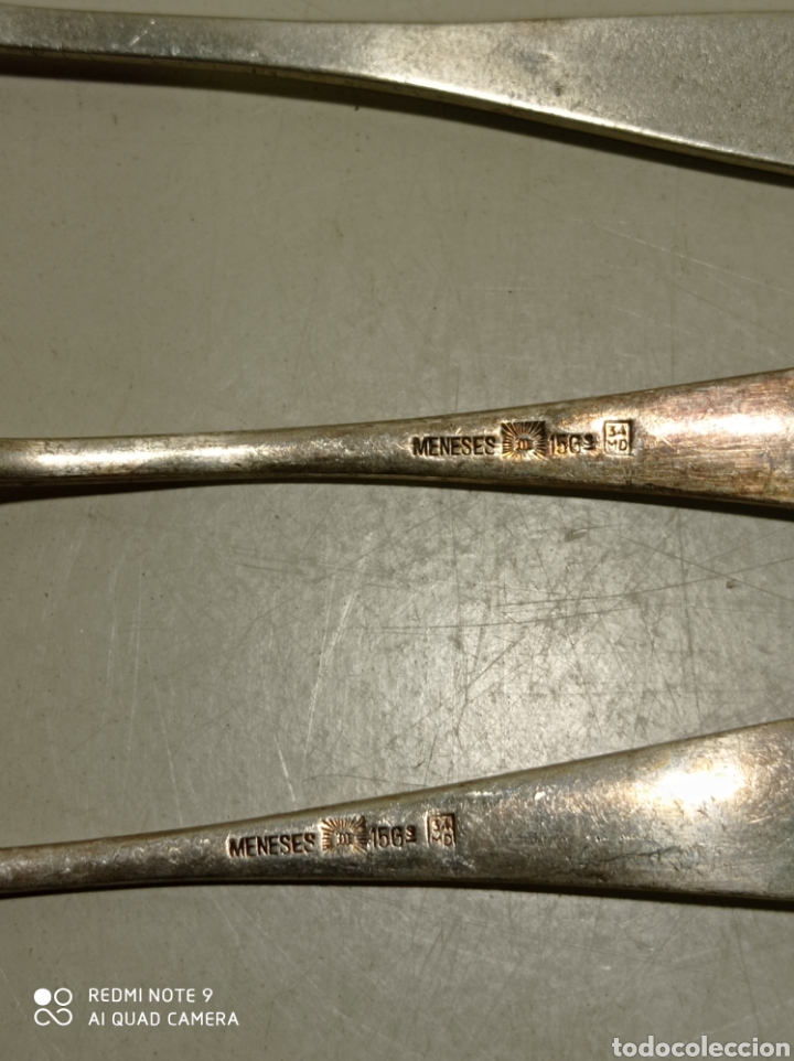 Antig&uuml;edades: Cuatro antiguas cucharas con sellos meneses. - Foto 7