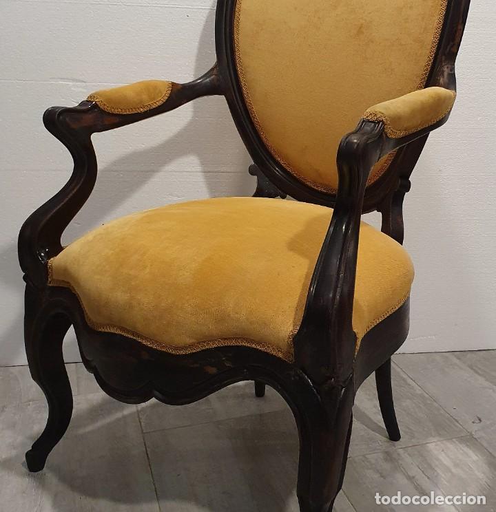 Antig&uuml;edades: SILLON EN MADERA DE CAOBA - Foto 4