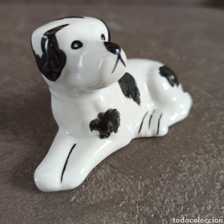 Antig&uuml;edades: C. P Limoges Figura de perro Dalmata - Foto 4
