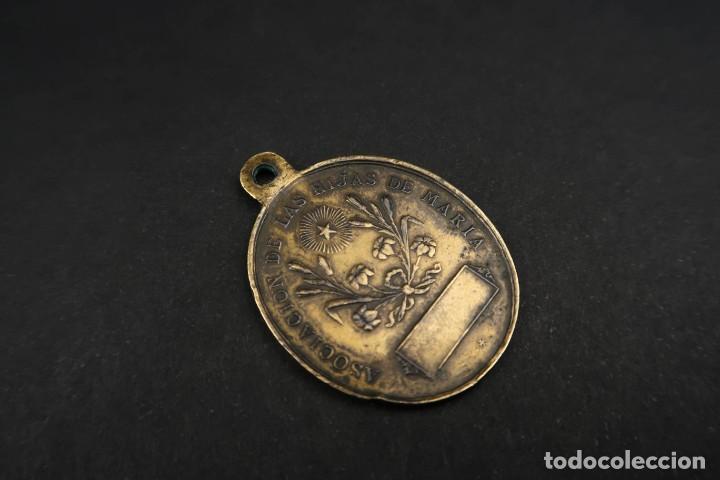 Antig&uuml;edades: Antigua Medalla Religiosa de Bronce - Foto 5