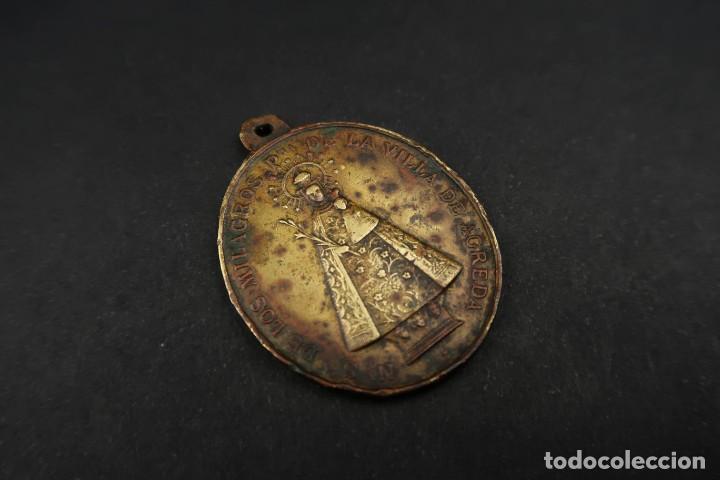 Antig&uuml;edades: Antigua Medalla Religiosa de Bronce - Foto 4