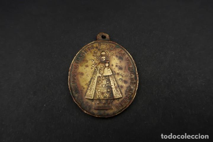 Antig&uuml;edades: Antigua Medalla Religiosa de Bronce - Foto 5