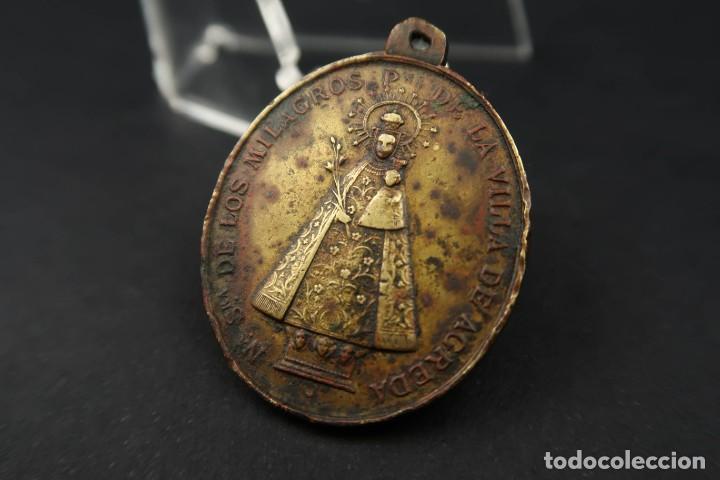 Antig&uuml;edades: Antigua Medalla Religiosa de Bronce - Foto 8