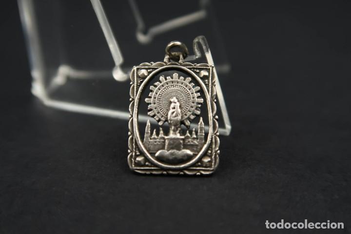 Antig&uuml;edades: Antigua Medalla Religiosa de Plata - Foto 3