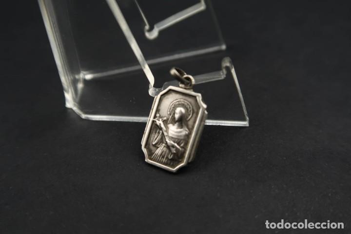 Antig&uuml;edades: Antigua Medalla Religiosa de Plata - Foto 2