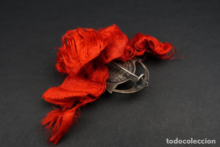 Antig&uuml;edades: Antigua Medalla Religiosa de Plata - Foto 5