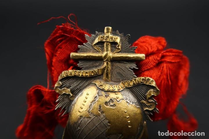 Antig&uuml;edades: Antigua Medalla Religiosa de Plata - Foto 8