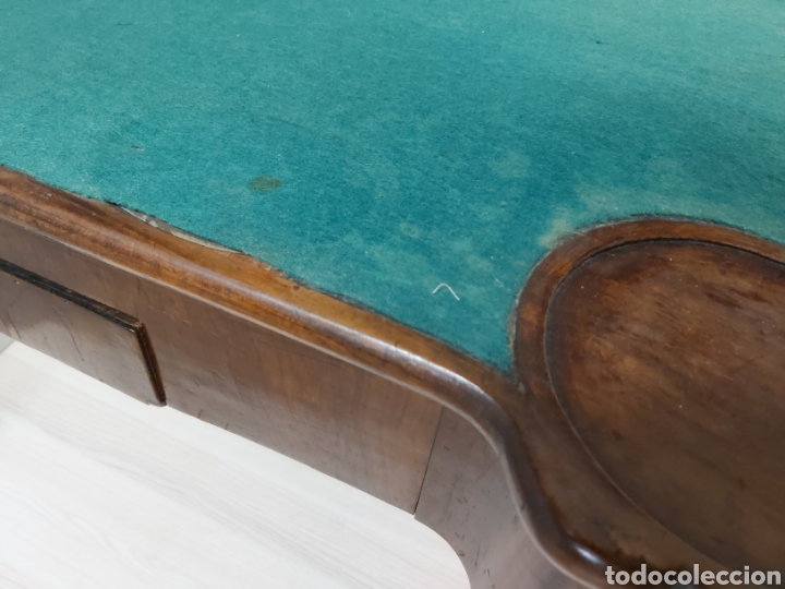 Antig&uuml;edades: Antigua mesa plegable cartas - Foto 17