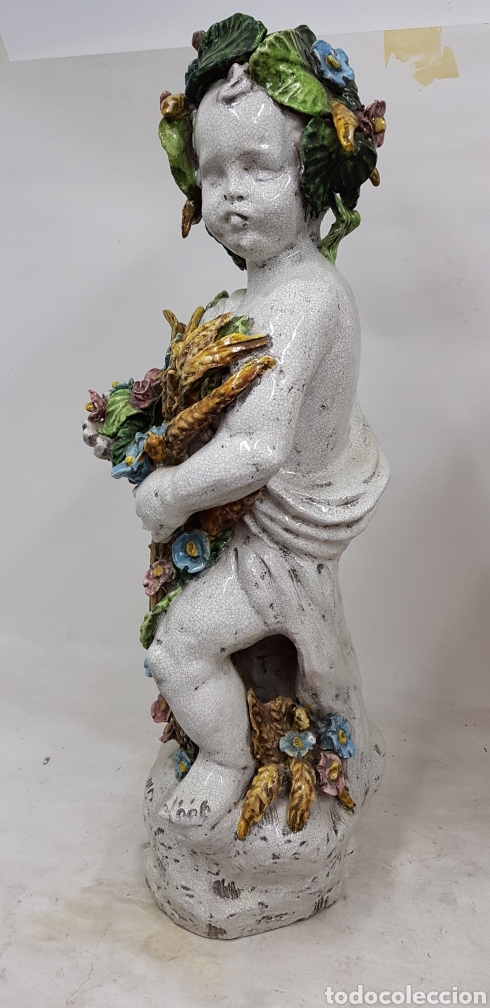 Antig&uuml;edades: Figuras-PUTTIS-de-ceramica. - Foto 10