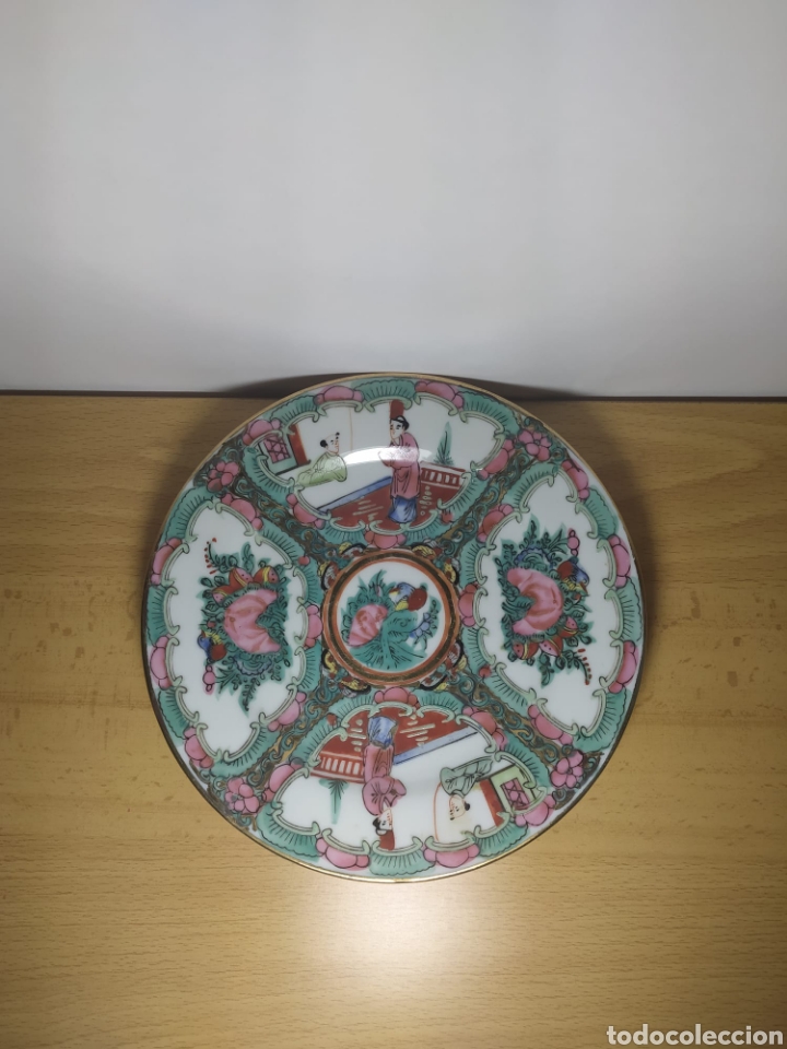 Antig&uuml;edades: Plato familia rosa - Foto 1