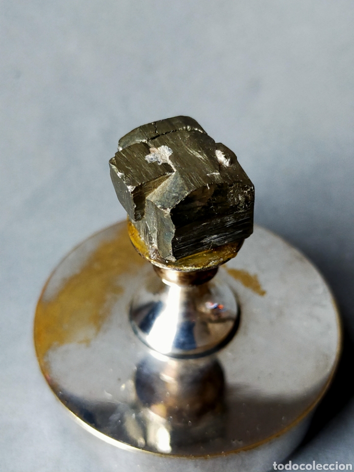 Antig&uuml;edades: CAJA DE METAL PLATEADO CON PIRITA. - Foto 6