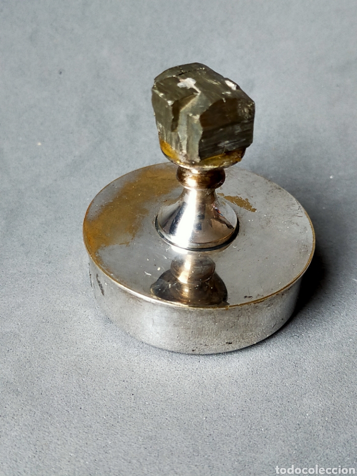 Antig&uuml;edades: CAJA DE METAL PLATEADO CON PIRITA. - Foto 7
