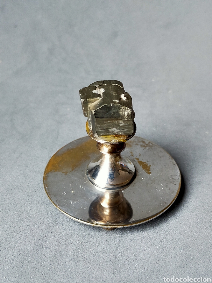 Antig&uuml;edades: CAJA DE METAL PLATEADO CON PIRITA. - Foto 12