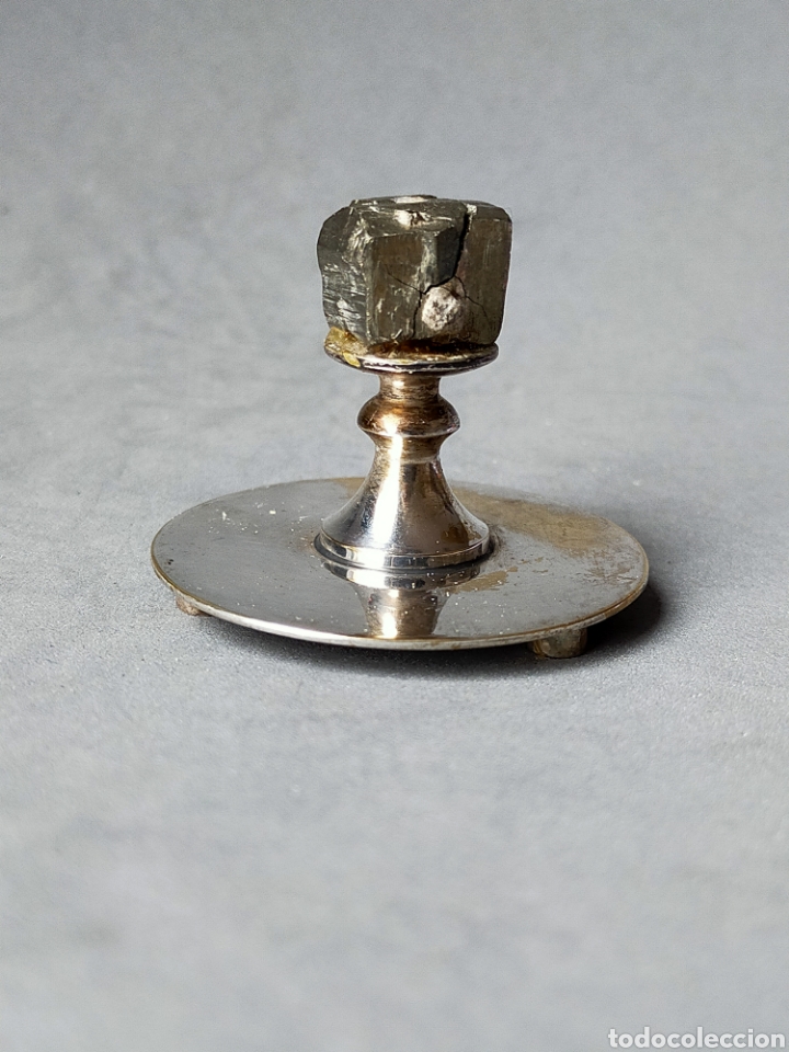 Antig&uuml;edades: CAJA DE METAL PLATEADO CON PIRITA. - Foto 15