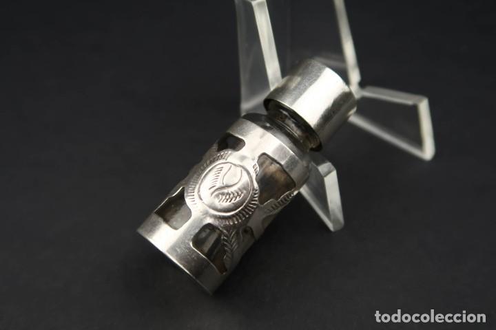 Antig&uuml;edades: Antiguo Bote perfume de Plata y Cristal - Foto 1