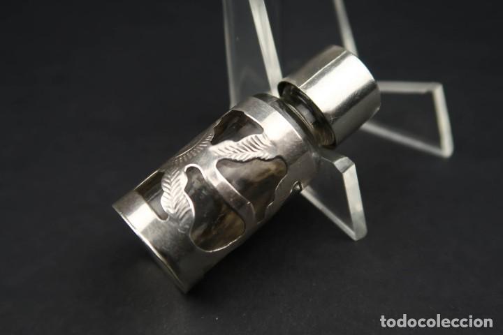 Antig&uuml;edades: Antiguo Bote perfume de Plata y Cristal - Foto 4