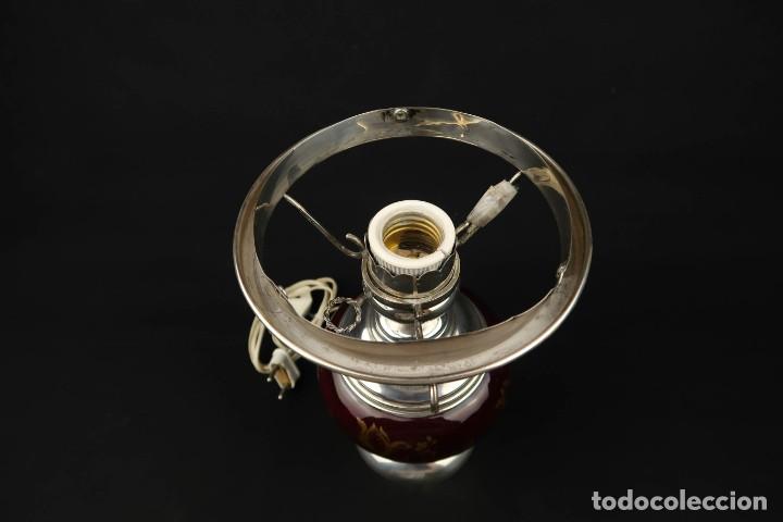 Antig&uuml;edades: Antigua Lampara de Plata y Esmaltes - Foto 4