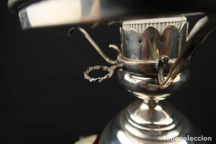 Antig&uuml;edades: Antigua Lampara de Plata y Esmaltes - Foto 5