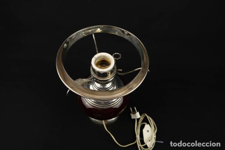 Antig&uuml;edades: Antigua Lampara de Plata y Esmaltes - Foto 10