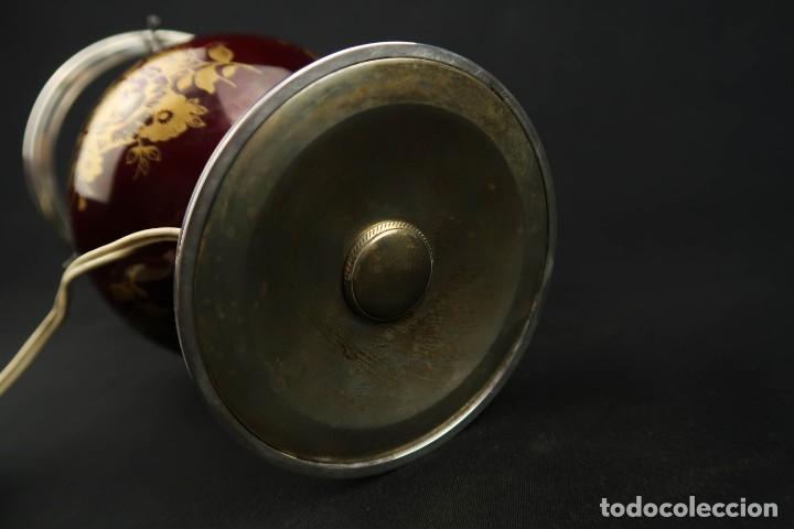 Antig&uuml;edades: Antigua Lampara de Plata y Esmaltes - Foto 12