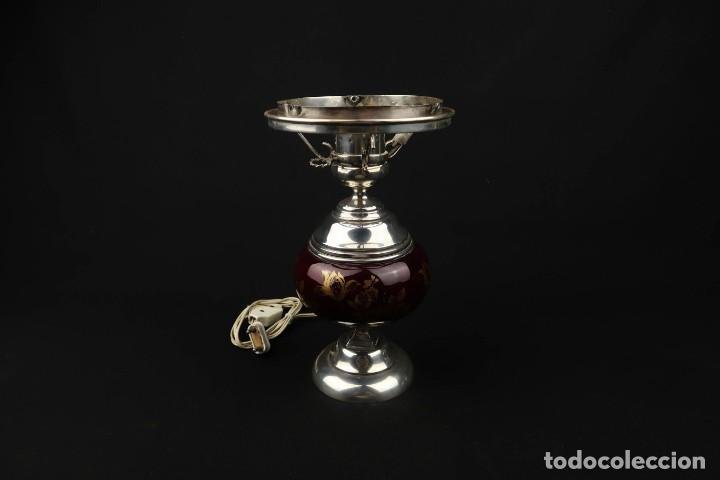 Antig&uuml;edades: Antigua Lampara de Plata y Esmaltes - Foto 13