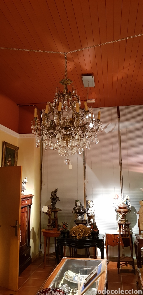 Antig&uuml;edades: Lampara ara&ntilde;a francesa 25 luces - Foto 6