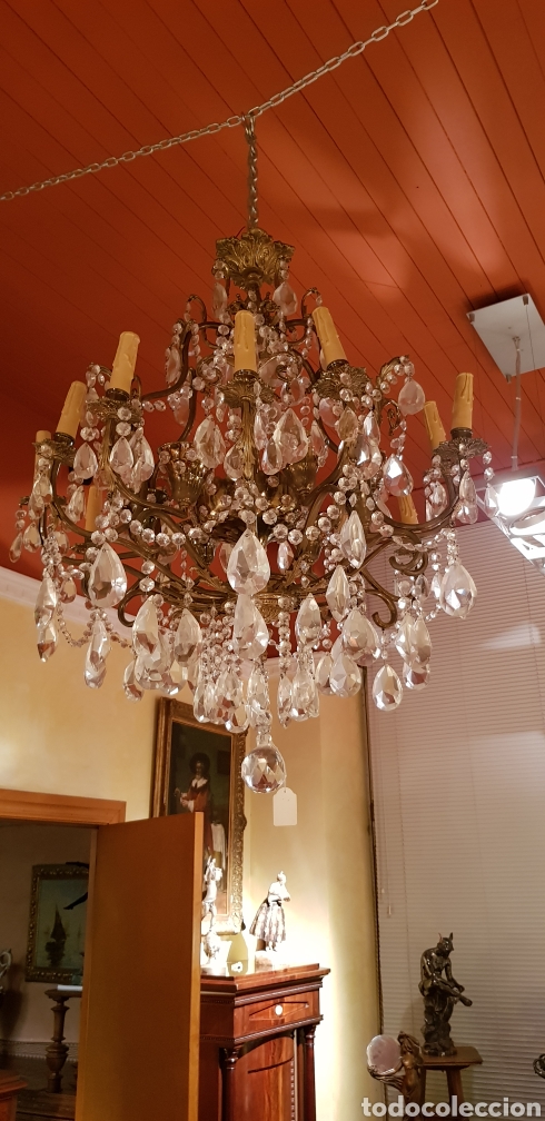 Antig&uuml;edades: Lampara ara&ntilde;a francesa 25 luces - Foto 7