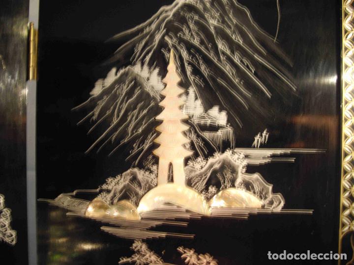 Antig&uuml;edades: BIOMBO HUESO NACAR - Foto 4