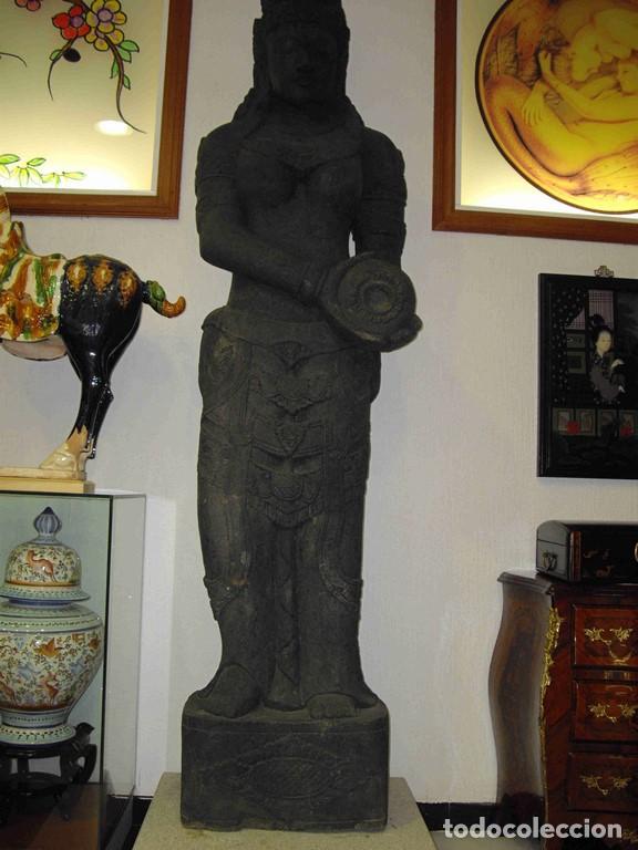 Antig&uuml;edades: ESTATUA PIEDRA 2,20M - Foto 2