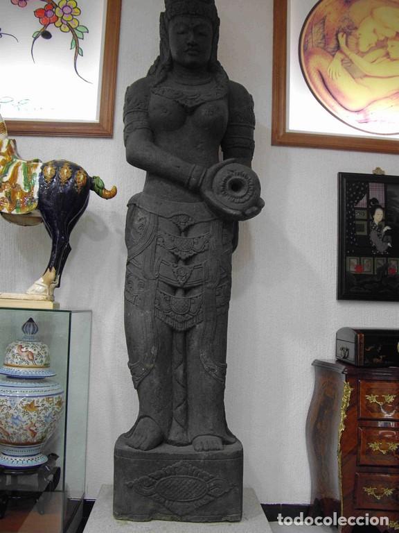 Antig&uuml;edades: ESTATUA PIEDRA 2,20M - Foto 1