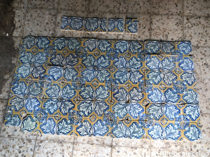 Antig&uuml;edades: lote de 75 azulejos Ruiz de Luna - Foto 2