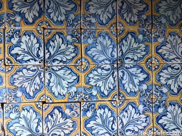 Antig&uuml;edades: lote de 75 azulejos Ruiz de Luna - Foto 1
