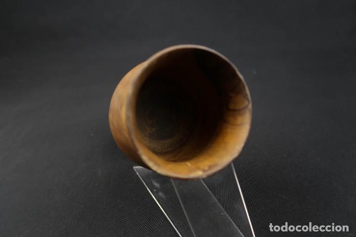 Antig&uuml;edades: Antiguo Vaso Copa de Madera - Foto 6